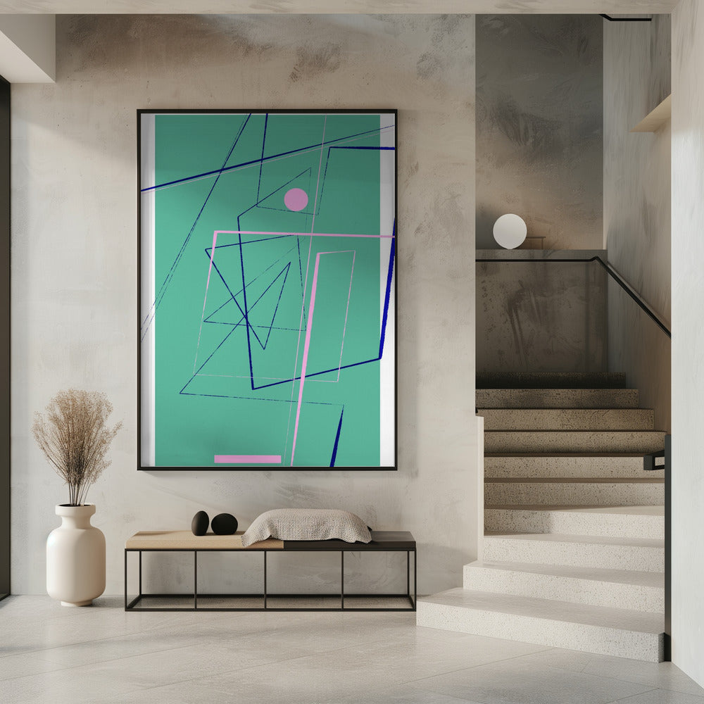 Angular Lines No24 Poster